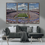76491-MGV-CV-36X24-Buffalo Bills Stadium Wall Art Canvas Print, Framed Bills Stadium Art Picture Print, Highmark Stadium Perfect Sport Room Decor