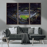 16515-MGV-CV-36X24-Dodgers Stadium Wall Art Canvas Print, Framed Baseball Stadium Art Picture Print, Dodgers Field Perfect Sport Room Decor Artwork