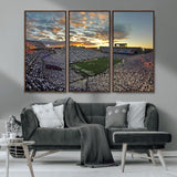 38807-MGV-CV-36X24-Beaver Stadium Wall Art Canvas Print, Framed Beaver Stadium Field Art Picture Print, Football Stadium Perfect Sport Room Decor