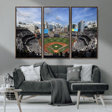 87122-MGV-CV-36X24-Petco Park Field Wall Art Canvas Print, Framed San Diego Stadium Art Picture Print, Petco Park Stadium Perfect Sport Room Decor