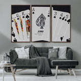 56787-MGV-CV-36X24-Playing Cards – Classic Poker Deck with Spades, Standard Size Durable Casino Quality Card Set for Magic Tricks, Blackjack, Bridge,