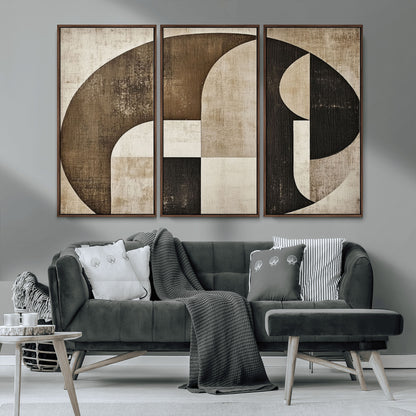 44796-MGV-CV-36X24-Wabi Sabi Wall Art Canvas Print, Framed Geometric Minimalist Art Picture Print, Modern Abstract Perfect Modern Abstract Decor