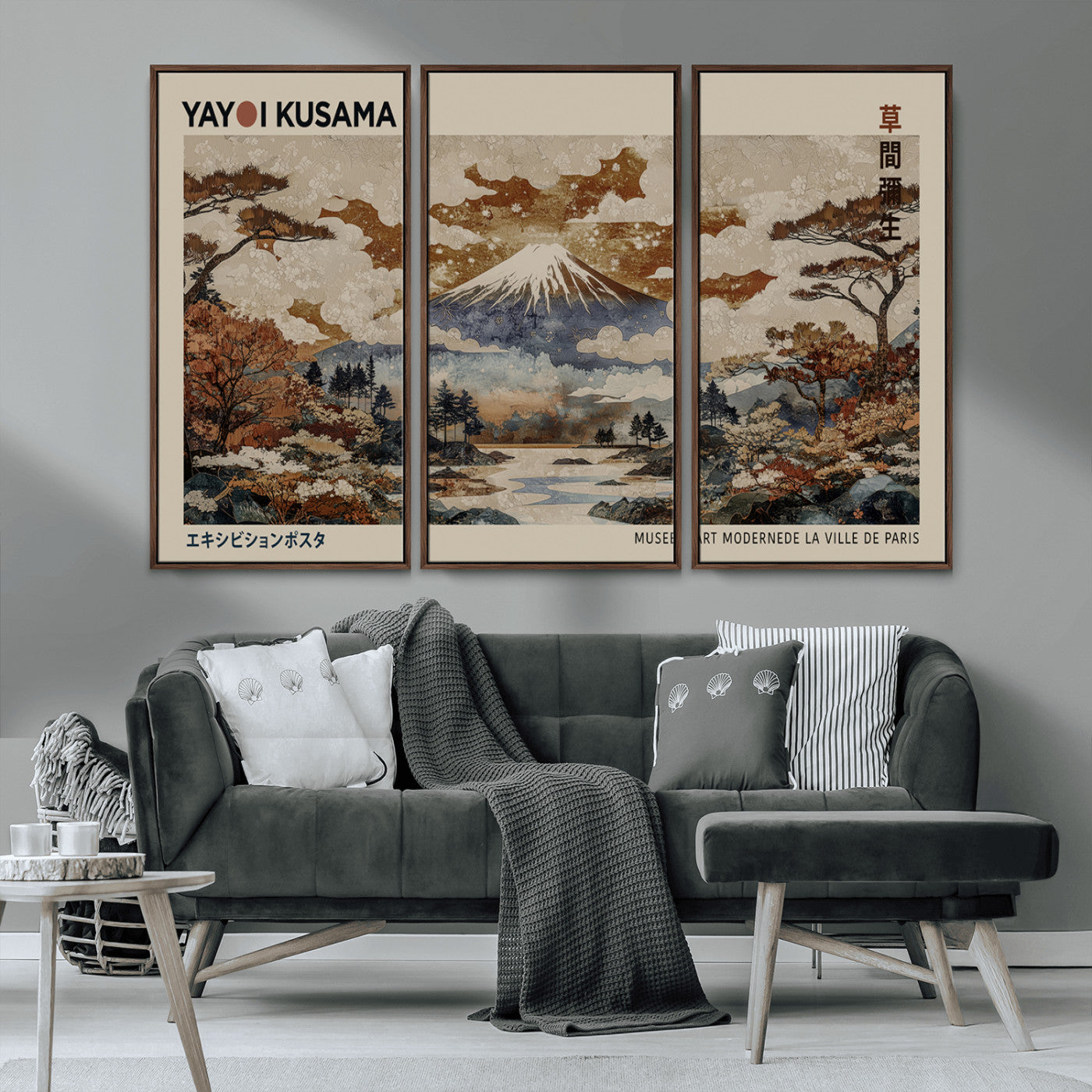 11778299-MGV-CV-36X24-Japanese Landscape Wall Art – Mount Fuji Canvas Print, Asian Inspired Nature Decor for Living Room, Bedroom, Office or Studio