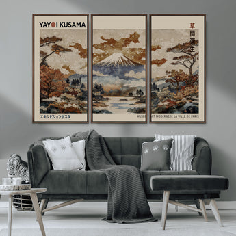 11778299-MGV-CV-36X24-Japanese Landscape Wall Art – Mount Fuji Canvas Print, Asian Inspired Nature Decor for Living Room, Bedroom, Office or Studio