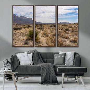 21606563-MGV-CV-36X24-Desert Mountain Wall Art – Southwest Landscape Photography Canvas Print, Rustic Nature Artwork Scenic Western Decor for Living