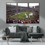 18347149-MGV-CV-36X24-Soldier Field Wall Art – Chicago Bears Football Stadium Canvas Print, Game Day Sports Decor for Man Cave, Bar, Office, or Living