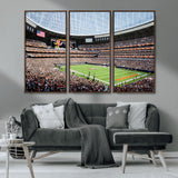 32530647-MGV-CV-36X24-Chicago Bears Stadium Wall Art – Futuristic Dome Arena Canvas Print, Modern Football Concept Design Decor for Man Cave, Bar, or