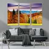 58007-MGV-CV-36X24-Autumn Mountain Landscape Wall Art – Stunning Fall Forest Canvas Print, Cozy Nature Decor for Home or Office