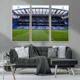 59508-MGV-CV-36X24-Chelsea Stadium Wall Art – Stamford Bridge Football Arena Canvas Print, Iconic Soccer Artwork for Living Room, Office, Game Room
