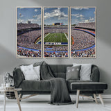 76491-MGV-CV-36X24-Buffalo Bills Stadium Wall Art Canvas Print, Framed Bills Stadium Art Picture Print, Highmark Stadium Perfect Sport Room Decor