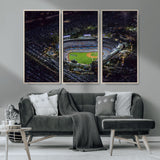 16515-MGV-CV-36X24-Dodgers Stadium Wall Art Canvas Print, Framed Baseball Stadium Art Picture Print, Dodgers Field Perfect Sport Room Decor Artwork