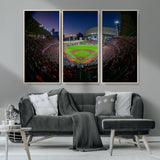 44322-MGV-CV-36X24-Minute Maid Park Wall Art Canvas Print, Framed Houston Astros Stadium Art Picture Print, Houston Astros Field Perfect Sports Room