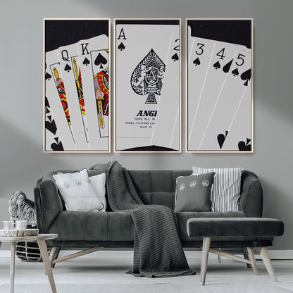56787-MGV-CV-36X24-Playing Cards – Classic Poker Deck with Spades, Standard Size Durable Casino Quality Card Set for Magic Tricks, Blackjack, Bridge,