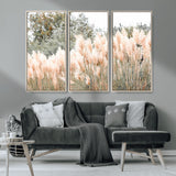 21826392-MGV-CV-36X24-Pampas Grass Wall Art Canvas Print, Framed Soft Pampas Art Picture Print, Pastel Grasses Perfect Soft Neutral Boho Decor Artwork