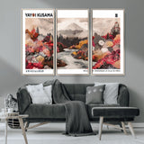 32352074-MGV-CV-36X24-Japanese Landscape Wall Art – Mount Fuji River Canvas Print, Modern Asian Inspired Nature Decor for Living Room, Bedroom, Office
