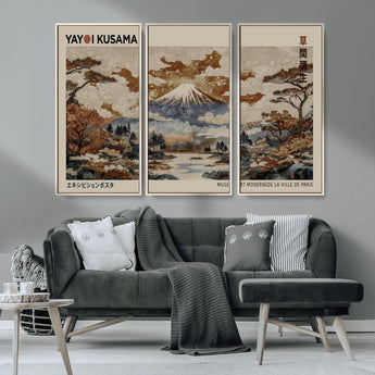 11778299-MGV-CV-36X24-Japanese Landscape Wall Art – Mount Fuji Canvas Print, Asian Inspired Nature Decor for Living Room, Bedroom, Office or Studio
