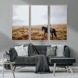 57597730-MGV-CV-36X24-Cowboy Wall Art Wall Art Canvas Print, Framed Western Canvas Art Picture Print, Rustic Ranch Scene Perfect Rustic Western Decor