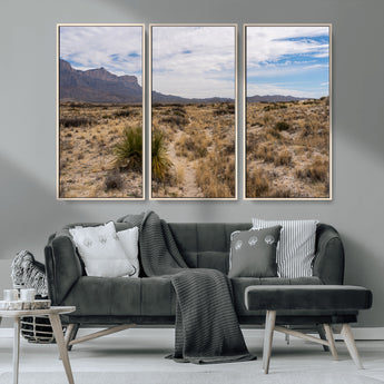 21606563-MGV-CV-36X24-Desert Mountain Wall Art – Southwest Landscape Photography Canvas Print, Rustic Nature Artwork Scenic Western Decor for Living