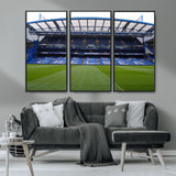 59508-MGV-CV-36X24-Chelsea Stadium Wall Art – Stamford Bridge Football Arena Canvas Print, Iconic Soccer Artwork for Living Room, Office, Game Room
