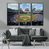 22910-MGV-CV-36X24-City Field Stadium Wall Art Canvas Print, Framed New York Stadium Art Picture Print, City Field Perfect Sport Room Decor Artwork