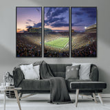 50825-MGV-CV-36X24-Notre Dame Stadium Wall Art Canvas Print, Framed Indiana Stadium Art Picture Print, Football Stadium Perfect Sports Room Decor