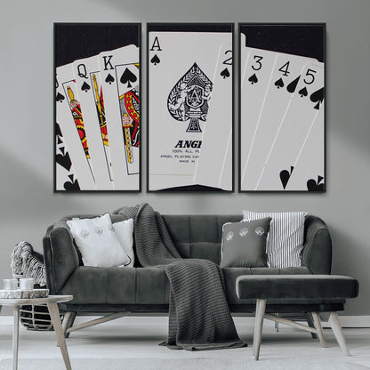 56787-MGV-CV-36X24-Playing Cards – Classic Poker Deck with Spades, Standard Size Durable Casino Quality Card Set for Magic Tricks, Blackjack, Bridge,