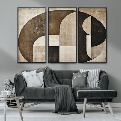 44796-MGV-CV-36X24-Wabi Sabi Wall Art Canvas Print, Framed Geometric Minimalist Art Picture Print, Modern Abstract Perfect Modern Abstract Decor