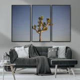 54552043-MGV-CV-36X24-Joshua Tree Art Wall Art Canvas Print, Framed Desert Landscape Art Picture Print, Southwestern Nature Perfect Southwestern Boho