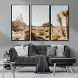 62783269-MGV-CV-36X24-Joshua Tree Wall Art – Desert Landscape Photography Canvas Print, Southwest Nature Artwork Rustic Home Decor for Living Room,