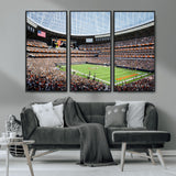 32530647-MGV-CV-36X24-Chicago Bears Stadium Wall Art – Futuristic Dome Arena Canvas Print, Modern Football Concept Design Decor for Man Cave, Bar, or