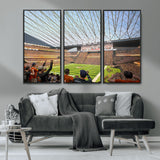 81960112-MGV-CV-36X24-Futuristic Football Stadium Wall Art – Modern Dome Arena Canvas Print, Chicago Bears Concept Design Sports Decor for Man Cave or