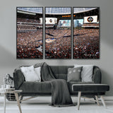 38616413-MGV-FC-48X32-3P_Black-Chicago Dome Stadium Wall Art – Futuristic Basketball Final Four Arena Canvas Print, Modern Sports Fan Decor for Man Cave or