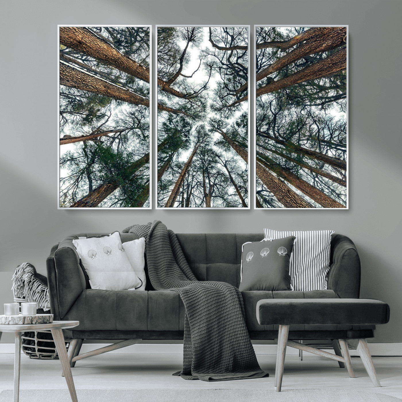 18790-MGV-CV-36X24-Pine Canopy Wall Art – Panoramic View of Towering Pines Canvas Print, Nature-Inspired Decor for Office, Cabin or Living Room