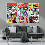 37796-MGV-CV-36X24-Picasso Style Wall Art Canvas Print, Framed Picasso Art Picture Print, Picasso Cubism Perfect Modern Abstract Decor Artwork