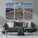 76491-MGV-CV-36X24-Buffalo Bills Stadium Wall Art Canvas Print, Framed Bills Stadium Art Picture Print, Highmark Stadium Perfect Sport Room Decor