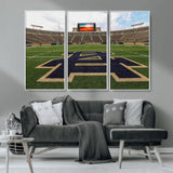 52835-MGV-CV-36X24-Notre Dame Stadium Wall Art Canvas Print, Framed Indiana Stadium Art Picture Print, Notre Dame Field Perfect Sport Room Decor