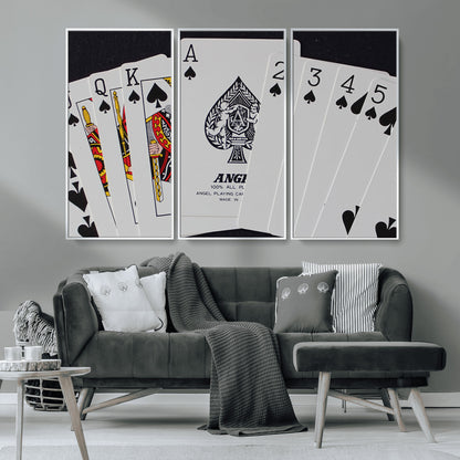 56787-MGV-CV-36X24-Playing Cards – Classic Poker Deck with Spades, Standard Size Durable Casino Quality Card Set for Magic Tricks, Blackjack, Bridge,