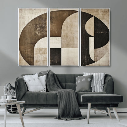 44796-MGV-CV-36X24-Wabi Sabi Wall Art Canvas Print, Framed Geometric Minimalist Art Picture Print, Modern Abstract Perfect Modern Abstract Decor