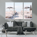 67623952-MGV-CV-36X24-Minimalist Beach Wall Art Canvas Print, Framed Pastel Sand Art Picture Print, Beach Aesthetic Perfect Coastal Minimalist Decor