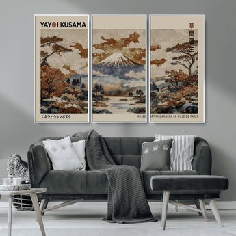 11778299-MGV-CV-36X24-Japanese Landscape Wall Art – Mount Fuji Canvas Print, Asian Inspired Nature Decor for Living Room, Bedroom, Office or Studio