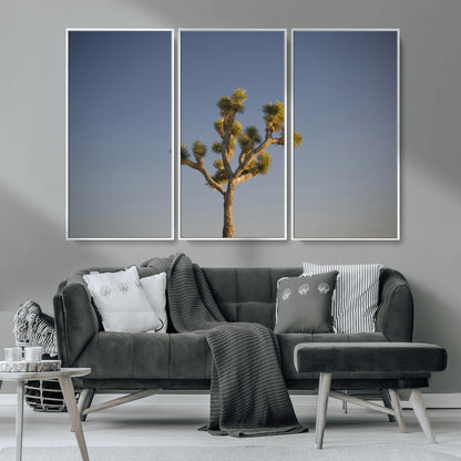 54552043-MGV-CV-36X24-Joshua Tree Art Wall Art Canvas Print, Framed Desert Landscape Art Picture Print, Southwestern Nature Perfect Southwestern Boho