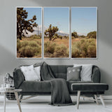 16114018-MGV-CV-36X24-Joshua Tree Wall Art Canvas Print, Framed Desert Landscape Art Picture Print, Mountain Horizon Perfect Southwestern Boho Decor