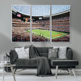32530647-MGV-CV-36X24-Chicago Bears Stadium Wall Art – Futuristic Dome Arena Canvas Print, Modern Football Concept Design Decor for Man Cave, Bar, or