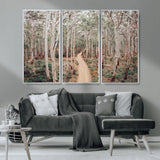 24760563-MGV-CV-36X24-Forest Wall Art – Tranquil Woodland Path Canvas Print, Scenic Nature Photography Decor for Bedroom, Living Room, Office, Cabin or