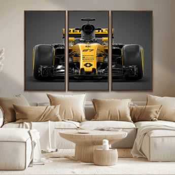 62882-MGV-CV-36X24-Renault F1 Racing Car Print - High-Performance Formula 1 Motorsport Wall Art, Perfect Gift for Racing Fans and Car Enthusiasts