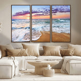 44120-MGV-CV-36X24-Ocean Sunset Wall Art – Beach Landscape Canvas Print, Serene Coastal Decor for Living Room, Office or Bedroom