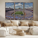 76491-MGV-CV-36X24-Buffalo Bills Stadium Wall Art Canvas Print, Framed Bills Stadium Art Picture Print, Highmark Stadium Perfect Sport Room Decor