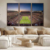 17421-MGV-CV-36X24-Kyle Field Wall Art Canvas Print, Framed Texas Stadium Art Picture Print, Kyle Field Stadium Perfect Sport Room Decor Artwork