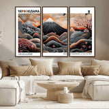 63125329-MGV-CV-36X24-Japanese Mt Fuji Wall Art – Surreal Ukiyo e Style Cherry Blossom Poster, Swirling Cloud Landscape Print, Modern Oriental Asian