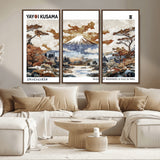 80111817-MGV-CV-36X24-Japanese Landscape Wall Art – Mount Fuji Autumn Canvas Print, Asian Inspired Nature Decor for Living Room, Bedroom, Office or